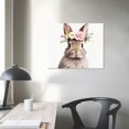 thumbnail image 4 of COMIO  Minimalist Bunny Rabbit Nursery Wall Canvas Painting Print and Poster Wall Pictures for Living Room Kids Room Decor, 4 of 5