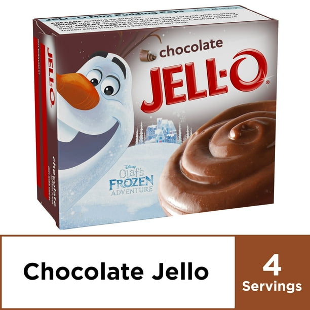 JellO Chocolate Instant Pudding Mix, 3.9 oz Box