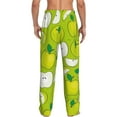 thumbnail image 3 of Picia Green Apple Mens Soft Woven Cotton Elastic Waistband Sleep Pajama Pant Lounge Sleep Pant With Pockets And Drawstring-X-Large, 3 of 9