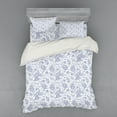 thumbnail image 2 of Ambesonne Paisley Bedding Set 3 Pcs, Abstract Buds and Dots, Twin XL, Black and White, 2 of 3