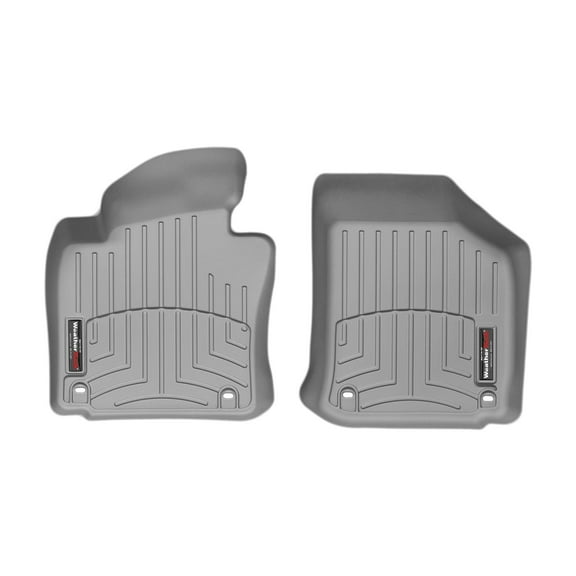 WeatherTech Custom Fit FloorLiners compatible with VW Jetta, Eos, Jetta GLI, Golf GTI, Golf R32 - 1st Row (Driver & Passenger), Grey