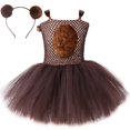 thumbnail image 1 of Vestido Tutú De Oso Marrón Para Bebé Niñas Halloween Cumpleaños Selva Fiesta Animal Cosplay Disfraz Niños De Disfraces Ropa 1-12Y, 1 of 4