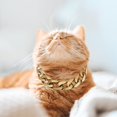 thumbnail image 5 of Cadena de Oro para Mascotas, Collar de Moda para Perros y Gatos para Mascotas pequeñas y Medianas, decoración de Moda (Dorado), 5 of 5