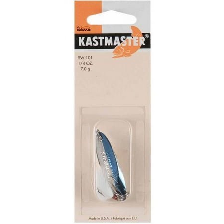 UPC: 0048515104127 | Acme Tackle Kastmaster Fishing Lure Spoon 1/4 oz Bucktail Chrome and Blue