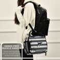 thumbnail image 6 of FORMRS Student Lunch Bag Insulated Reusable Cooler Box with Zipper Pockets, Dark Sharks, 6 of 9