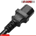 thumbnail image 3 of 6ft Universal Replacement AC Power Cord with C13 Connector - Heavy Duty 18 AWG Copper, UL/CSA/CE Certified for Electronics & Appliances, 3 of 20