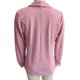 thumbnail image 3 of Chaqueta de traje para mujer Cuello vuelto Cuello en V profundo Manga larga Cierre de botones Abrigo de oficina para mujer Rosa L, 3 of 3