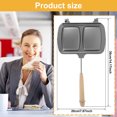 thumbnail image 3 of Sandwich Maker,Double-Sided Sandwich Baking Pan,Grilled Cheese Maker,Non Stick Frying Pan,Removable Handle, Flip Grill Pan,Sandwich Baking Tray for Breakfast Pancakes,Omelets and Toast, 3 of 10