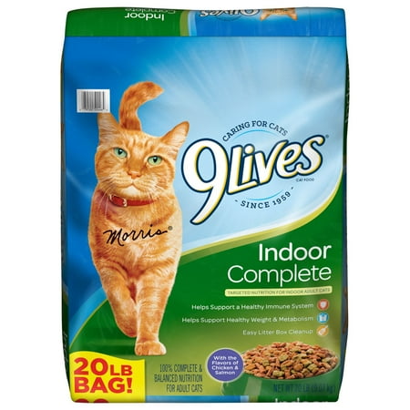 9Lives Indoor Complete Dry Cat Food  20 lb. Bag