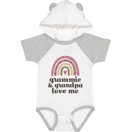 

Inktastic Grammie and Grandpa Love Me Rainbow Gift Baby Girl Bodysuit