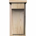 thumbnail image 2 of 7 1/2"W x 8"D x 16"H Huntington Smooth Corbel w/Backplate, Douglas Fir, 2 of 9
