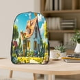 thumbnail image 5 of Rocae Cozy Cartoon Backyard for 16inch Clear Backpack Transparent School Backpack for Women Men, Capacity Clear Bag for College, Travel, 5 of 7