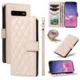 thumbnail image 1 of Samsung Galaxy S10 Plus Phone Case , Wallet Flip Cover Adjustable Crossbody Lanyard Magnetic Card Slots, 1 of 5