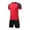 Red, variant on AHTJRT Kids Jersey Outfits Basketball Football Trainning Uniform Sets Slim Short Sleeve Shirt and Shorts Sweatsuits Set Green 10-11 Years