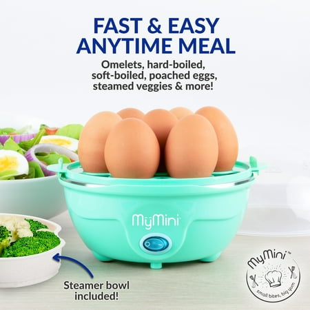 MyMini Premium 7-Egg Cooker, Teal