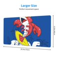 thumbnail image 2 of Naloa Cool Lobster Surfing Gaming Mouse Pad Large Mouse Mat Long Extended Desk Pad Non-Slip Rubber Mice Pads Stitched Edges Thin Pad (16x29.5 Inch), 2 of 8