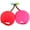 Red, variant on Plush Fruit Hat Pears and Cherries Headgear Fruit Theme Parties Photo Props Novelty Fancy Dress Hat Funny Double Head Hat