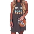 thumbnail image 1 of Vestido camisero sin mangas,Vestido camisero casual de verano para mujer Vestido camisero casual Materiales ecológicos, 1 of 3