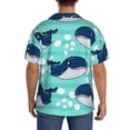 thumbnail image 7 of PAYOHTO Cute Kids Whale Pattern Girls Boys Mens Hawaiian Casual Short-sleeved Shirt Tropical Summer Beach Button Down Shirts, 7 of 7