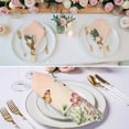 thumbnail image 3 of Pink Flowers Cloth Napkins, Spring Floral Butterfly Elegant Pastoral Botanical Washable and Reusable Dinner Napkins Set of 8, Table Napkin for Kitchen Party Birthday Wedding Hotel 20"x20", 3 of 9