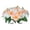 Orange, variant on CoreLiving Artificial Cemetery Saddles Flowers UV Resistant Realistic Silk Rose Daisy Fern Sunflower for Outdoor Headstones Memorial Grave Decorations