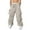 Khaki, variant on JHLZHS Cargo Work Pants Mens Casual Waist Color Sports Hat Woven Pocket Foot Rope Solid Pants Street Cargo Tie Mens Cargo Pants Hiking Pants Men Convertible with Belt Proclub Sweatpants