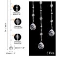 thumbnail image 2 of 5 Pcs Acrylic Crystal Garland Strands, Clear Crystal Beads Strands Round Bead String Hanging (1m/3.28Ft), 2 of 7