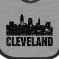 thumbnail image 4 of Inktastic Cleveland Skyline Grunge Boys or Girls Baby Bib, 4 of 4
