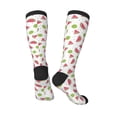 thumbnail image 4 of Daiia Sports Socks Watermelon And Kiwi Printed Novelty Crew Socks for Men Women Knee High Socks Cotton Socks Soft & Breathable Support Unisex Socks, 4 of 9