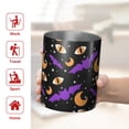 thumbnail image 5 of 12oz Coffee Tumblers Halloween Bat Moon Eye Pattern Stainless Steel Vacuum Insulated Travel Tumbler Coffee Cups Mug with Lid and Straw with Cleaning Brush for Cold & Hot Drinks, 5 of 5