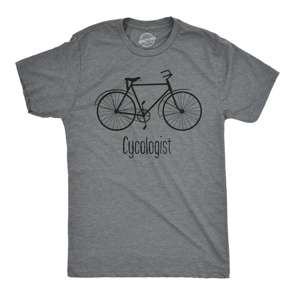 Mens Cycologist Funny Psychology Biking Cyclist Novelty Sarcasm Graphic T Shirt Graphic Tees