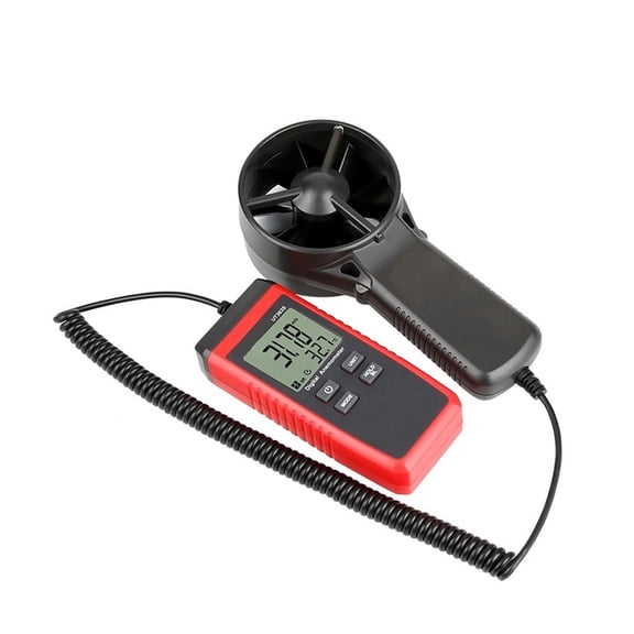 Mini Anemometer Wind Speed Temperature Tester LCD Display Air Flow Speed Measurement Wind Level 1~12