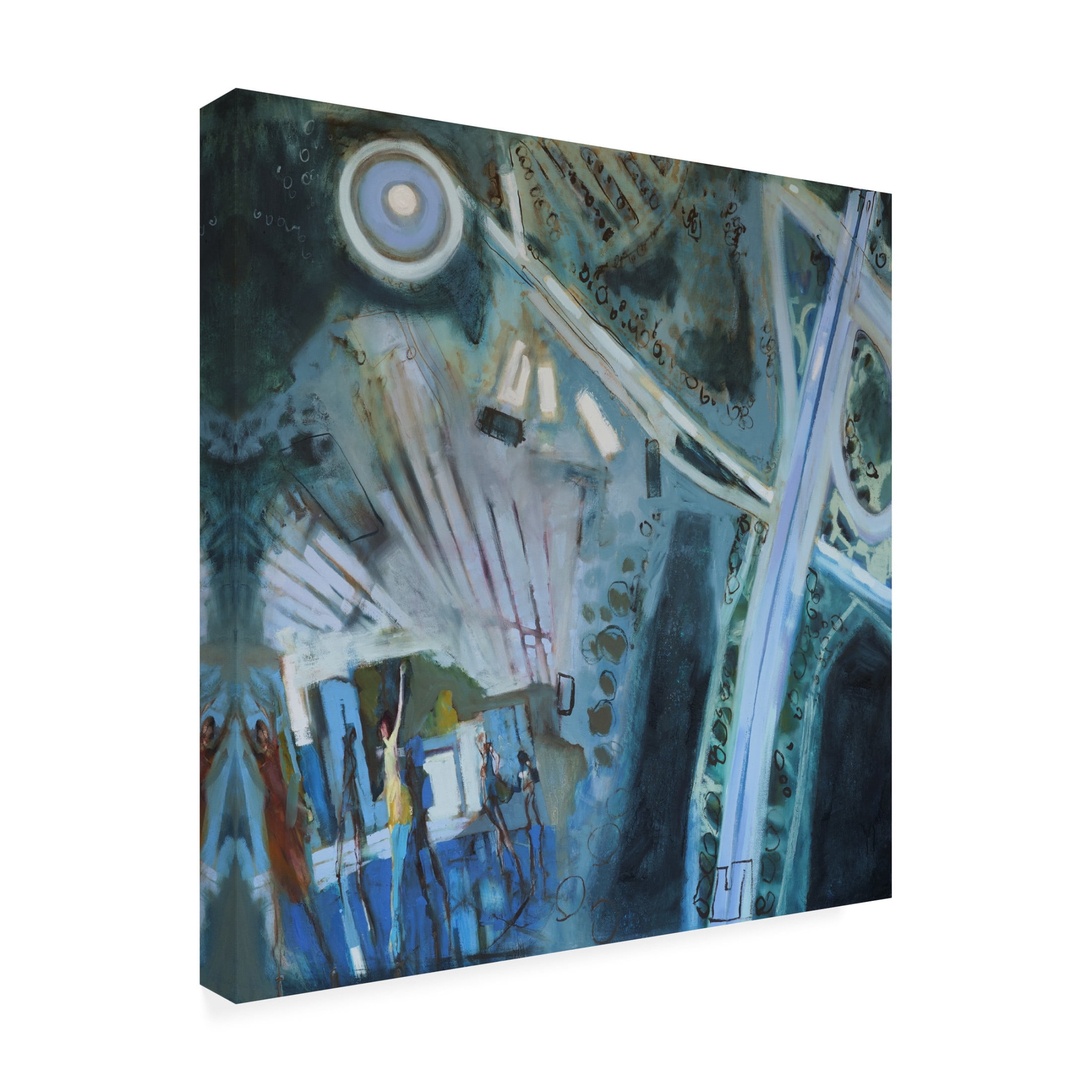 Canvas Wall Art - Erin McGee Ferrell 'Portland Ballet' Wall Art for Living Room, Bedroom, or Office Décor by Trademark Fine Art - 18 x 18 Inches