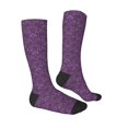 thumbnail image 3 of Balery Retro Florals Purple Fun Novelty Socks Men'S Women'S Crew Socks Funny Crazy Novelty Socks Quirky And Cool Socks, 3 of 9