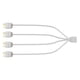 thumbnail image 5 of Adaptador divisor ARGB de 5 V y 3 pines para chasis, conector de memoria, cable de alimentación de interfaz para 1 a 4, 5 of 8