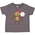 thumbnail image 3 of Inktastic Cute Volleyball Girl Monkey Girls Toddler T-Shirt, 3 of 5
