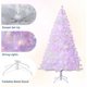 thumbnail image 4 of 6ft artificial pre - lit blanca christmas pine tree: ideal para para home & oficina holiday party decor, comes con 250 warm blanca LED lights, foldable base para fácil montaje, 4 of 8