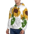 thumbnail image 3 of Sigee Plump Sunflower And Sketch for Men's Pullover Hoodie Sweatshirts Adult Casual Long Sleeve Sweatshirts ,Sizes S-4XL-4X-Large, 3 of 7