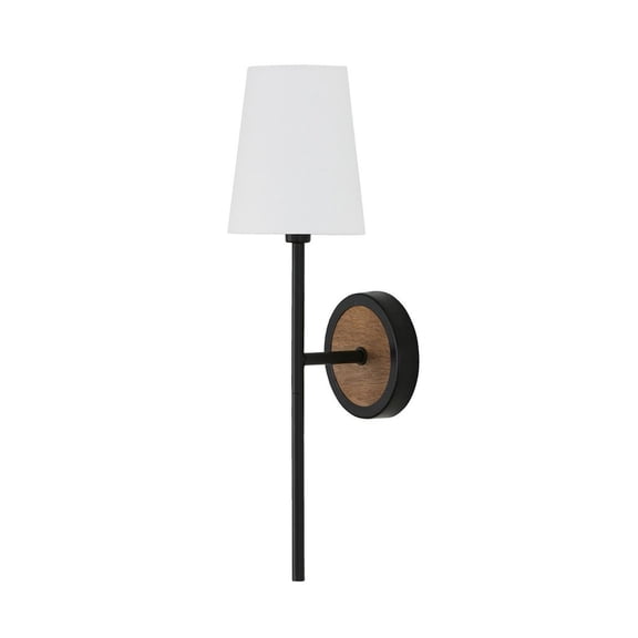 Capital Lighting 650811WK-709 Jonah 20" Tall Bathroom Sconce - Light Wood / Matte Black