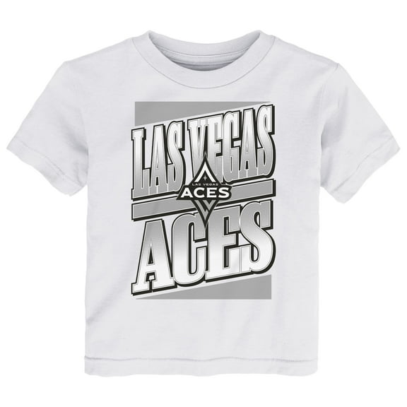 Toddler White Las Vegas Aces Team Stack T-Shirt