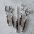 thumbnail image 3 of French Home Laguiole Connoisseur 20-Piece 18/10 Flatware Set with Tortoise Handles, 3 of 7