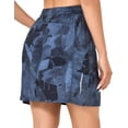 thumbnail image 3 of Little Donkey Andy Women's Athletic Skort Skirts UPF 50+ Quick Dry Golf Tennis Causal Skirt with Pockets Black Floral XL, 3 of 7