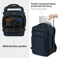 thumbnail image 7 of 16" Travel Laptop Backpack with Handle Airline Approved Full Open Carry on Business Daypack for Women Men Travel Essentials Casual Hiking, 20L, Blue, 7 of 7