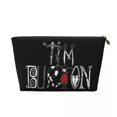 thumbnail image 3 of Bolsa de maquillaje personalizada de beetlejugos de terror para mujer, organizador de cosméticos de viaje, lindas bolsas de aseo de almacenamiento de películas de fantasía de comedia, 3 of 5