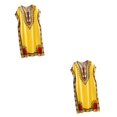 thumbnail image 3 of maskred Mode Femmes Plage Vacances Robe Boho Ethnique Élégante Robe en Vrac Jaune 2Set, 3 of 6