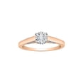 thumbnail image 1 of Diamond Engagement Ring in 14K Rose Gold (1/6 cttw) (I-Color, SI3-I1 Clarity) (Size-6.5), 1 of 2