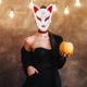 thumbnail image 5 of Máscara de zorro japonesa tradicional para Cosplay, máscara Kitsune aterradora para Halloween, máscara de cabeza de Animal para fiesta de disfraces, 5 of 8