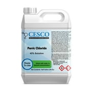 Cesco Solutions Ferric Chloride  64Oz High Concentration Chloride Solution  Wide Applications  Ideal as Etchant Solution, Jewelry Making, Coagulant for Water Treatment