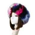 thumbnail image 2 of Eoperou Winter Women Hat Colorful Thickened Empty Top Short Plush Windproof Faux Fur No Brim Headband Headdress for Photograph, 2 of 8
