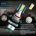 thumbnail image 6 of For Nissan Altima 2007-2018 Combo H11+H11 LED Headlight High Low Beam Bulbs 4x, 6 of 10